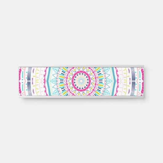 buntes Mandala Türschild (Vorderseite )
