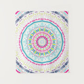 buntes Mandala Wandteppich (Vorderseite)