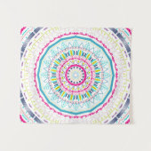 buntes Mandala Wandteppich (Vorderseite (Horizontal))