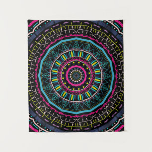 buntes Mandala Wandteppich