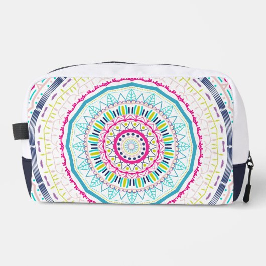 buntes Mandala Waschbeutel (Vorderseite)