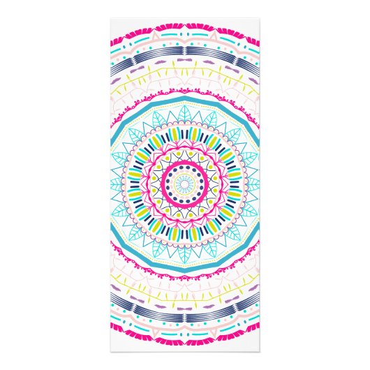 buntes Mandala Werbekarte (Vorne)