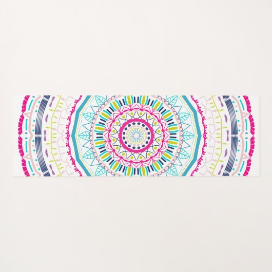 buntes Mandala Yogamatte (Rückseite (Horizontal))