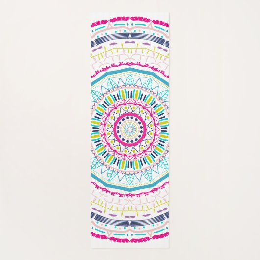 buntes Mandala Yogamatte (Rückseite)