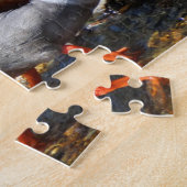 Buntes männliches Stockenten-Enten-Gehen Puzzle (Seite)