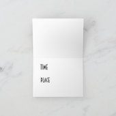 Buntes Martini-Cocktail laden ein Einladung (Innenseite)