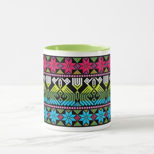 Buntes Mayamuster Tasse (Zentrum)