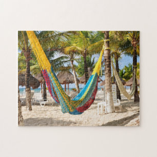Buntes Mayapuzzlespiel hängematteCozumel Mexiko Puzzle
