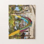 Buntes Mayapuzzlespiel hängematteCozumel Mexiko Puzzle (Vertikal)
