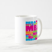 Buntes MBA Kaffeetasse (VorderseiteRechts)