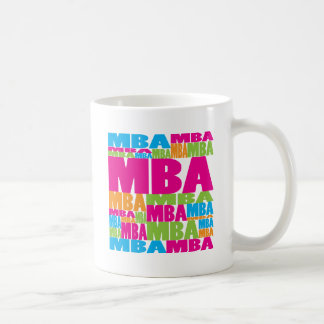Buntes MBA Kaffeetasse