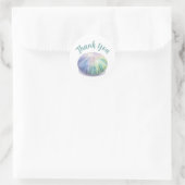 Buntes Meer Urchin Vielen Dank Runder Aufkleber (Tasche)