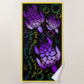 Buntes Meeresschildkröte-Entwurfs-Badetuch Strandtuch (Vorderseite)