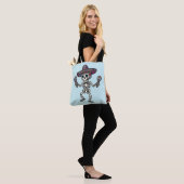 Buntes mexikanisches Skelett Tasche (Am Model)