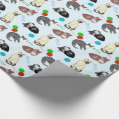 Buntes Miezekatze-Katzen-Packpapier Geschenkpapier (Ecke)