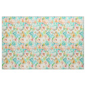 Buntes mit BlumenAquarell SANTA CRUZ Stoff (Yard (91,4 cm))