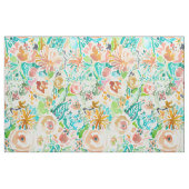 Buntes mit BlumenAquarell SANTA CRUZ Stoff (Fat Quarter (45,7 x 55,9 cm))