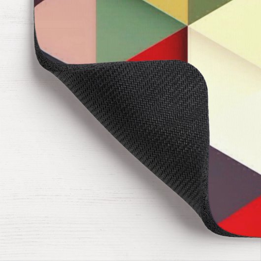 Buntes modernes Dreieck-Muster Mousepad (Ecke)