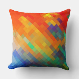 Buntes modernes geometrisches Diamant-Muster #20 Kissen
