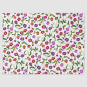 Buntes Mohnblumen-Garten-Blumen-Seidenpapier Seidenpapier (Vorderseite)