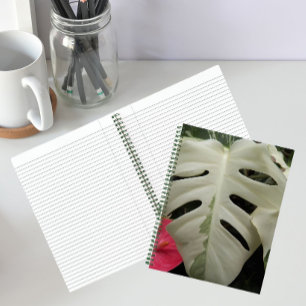 Buntes Monstera-Blatt Botanisch Notizblock