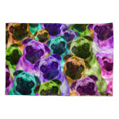 Buntes Mops-Muster Kissenbezug (Rückseite)