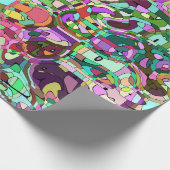 Buntes Mosaik Geschenkpapier (Ecke)