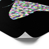 Buntes Motten-Kunstposter Poster (Ecke)