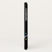 Buntes Musiknotenn Clef-Herz-Monogramm Case-Mate iPhone Hülle (Hinten/Links)