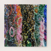 buntes Muster aus Stoffen, Puzzle (Horizontal)