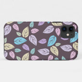 buntes Muster-Blätter Case-Mate iPhone Hülle (Rückseite (Horizontal))