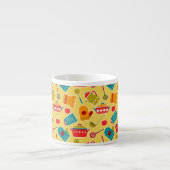 Buntes Muster der Küchengeräte Espressotasse (Vorderseite)