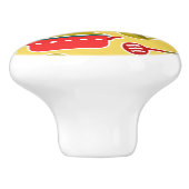 Buntes Muster der Küchengeräte Keramikknauf (Seitenansicht)