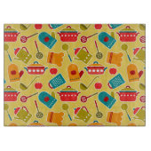 Buntes Muster der Küchengeräte Schneidebrett (Vorderseite)