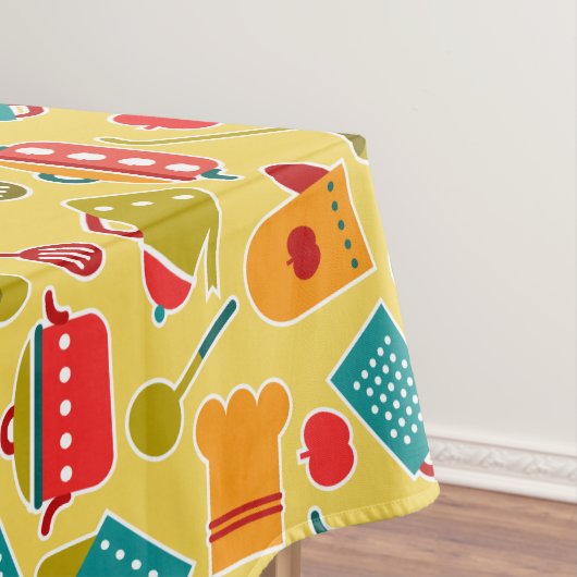 Buntes Muster der Küchengeräte Tischdecke (Beispiel)