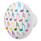Buntes Muster der musikalischen Anmerkungen Keramikknauf (Rechts)