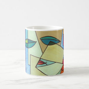 Buntes Muster-FriedensLiebe-Party-Schicksal Kaffeetasse