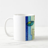 Buntes Muster-FriedensLiebe-Party-Schicksal Kaffeetasse (Links)
