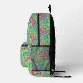 Buntes Muster mit kubistischen Motiven Bedruckter Rucksack (Rechts)