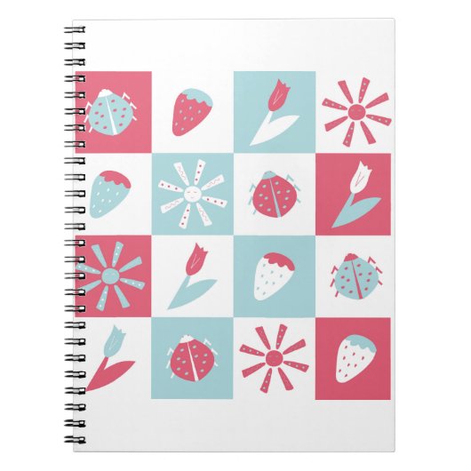 buntes Muster Notizblock (Vorderseite)