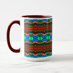 Buntes Muster Tasse