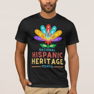 Buntes National Hispanic Heritage Month Kulturell T-Shirt
