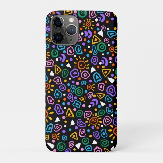 Buntes neon abstraktes Handyhülle Case-Mate iPhone Hülle (Rückseite)