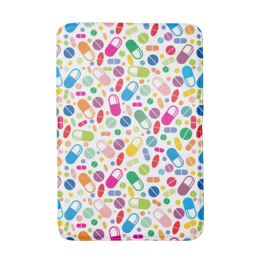 Buntes Neondrogen-Muster Badematte (Vorderseite Vertikal)