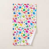 Buntes Neondrogen-Muster Badhandtuch Set (Handtuch)