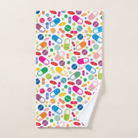 Buntes Neondrogen-Muster Badhandtuch Set (Handtuch)