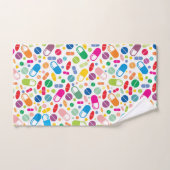 Buntes Neondrogen-Muster Badhandtuch Set (Handtuch)