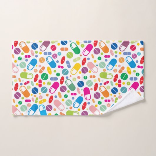 Buntes Neondrogen-Muster Badhandtuch Set (Handtuch)