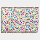 Buntes Neondrogen-Muster Decke (Vorderseite)