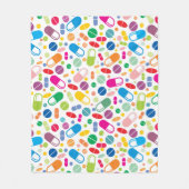 Buntes Neondrogen-Muster Fleecedecke (Vorderseite)